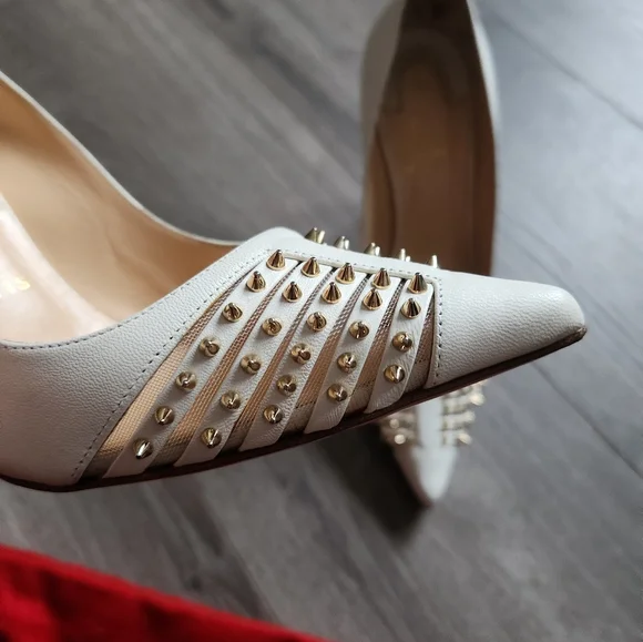 Authentic Louboutin Barretta Spike Mesh Pump with box and dust bag - Picture 9 of 15